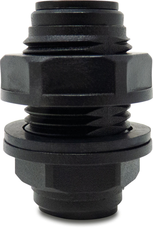 Durchführung POM Einsteck 20bar Schwarz WRAS Typ Aquaspeed