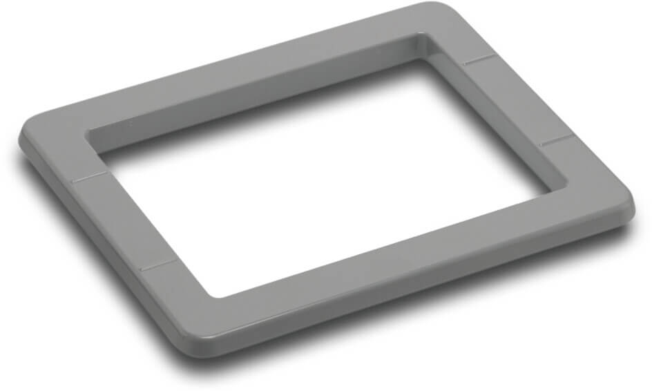 Ocean Flansch mit Blende für Skimmer ABS 211 mm x 263 mm Grau Kleiner Maßstab Typ Standard