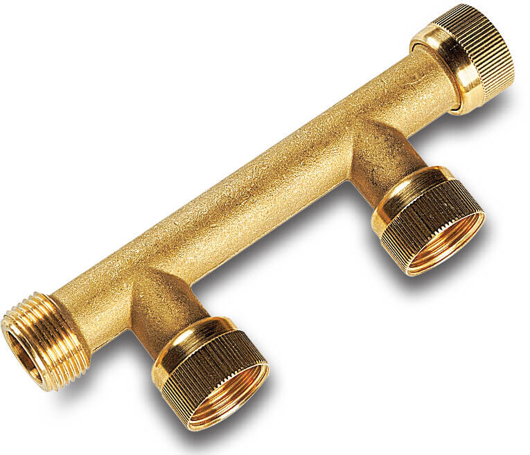 Swivel Verteiler Messing 1" Innengewinde x Außengewinde Typ with O-ring für 2 Ventile