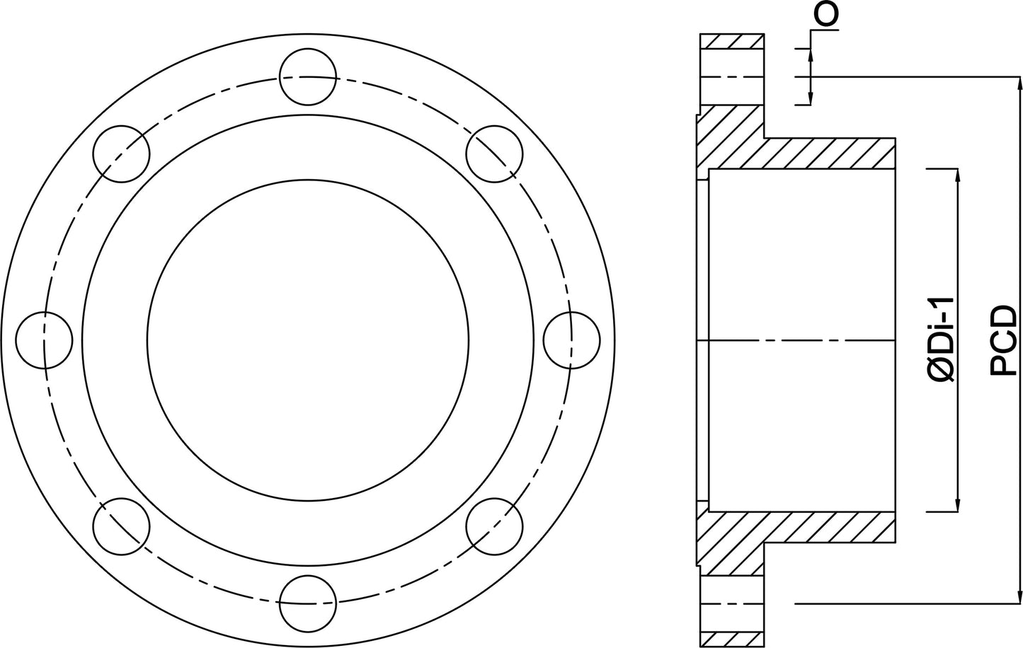VDL Klebeflansch (O-Ring PVC-U 200 mm Klebemuffe DN175 Grau