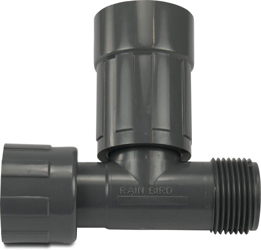 Rain Bird RB1201-310 Verteilerstück PVC 1" Innengewinde x Überwurfmutter IG x Außengewinde 10bar Grau