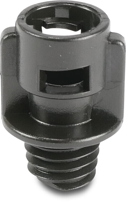 NaanDan Adapter Kunststoff 3/8WW Bayonet F x Außengewinde Schwarz (VE: 10 St.)