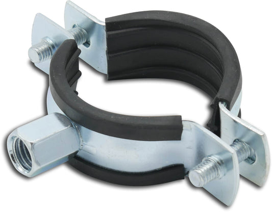 Profec Schraubrohrschelle Stahl Verzinkt 200-220 mm x M8/M10 Innengewinde Typ 2-Teilig