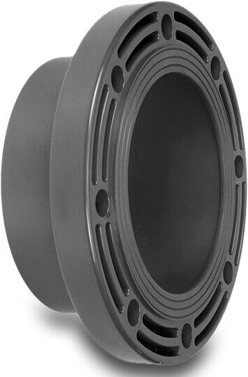 VDL Klebeflansch PVC-U Klebemuffe 10bar DN175 Grau PN10 Typ A