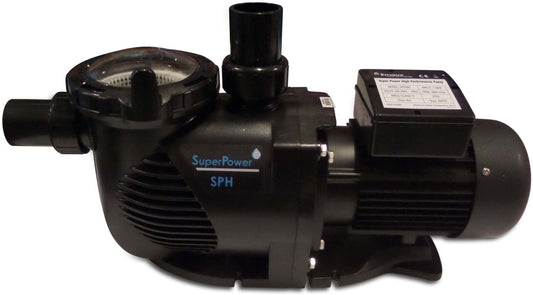 Schwimmbadpumpe ABS 50/63 mm Klebemuffe/Klebestutzen 6,8A 230VAC Schwarz Typ