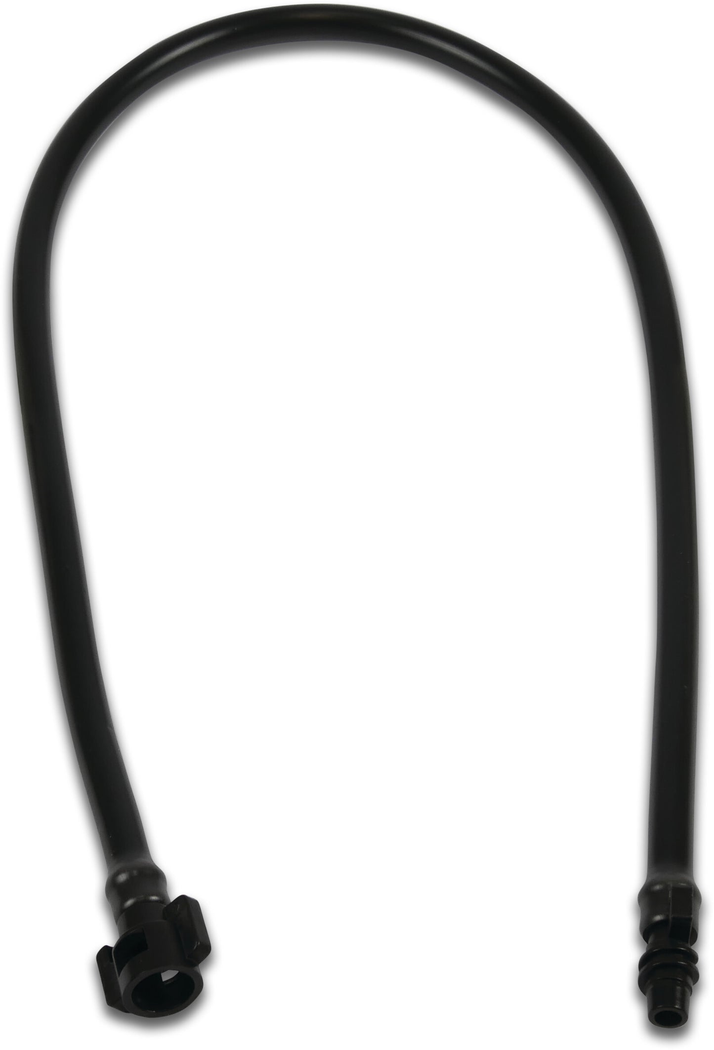 NaanDan PVC Kupplung PVC 4/7 mm Einsteck x Bayonet V-Teil 50cm Schwarz 7110 (VE: 10 St.)
