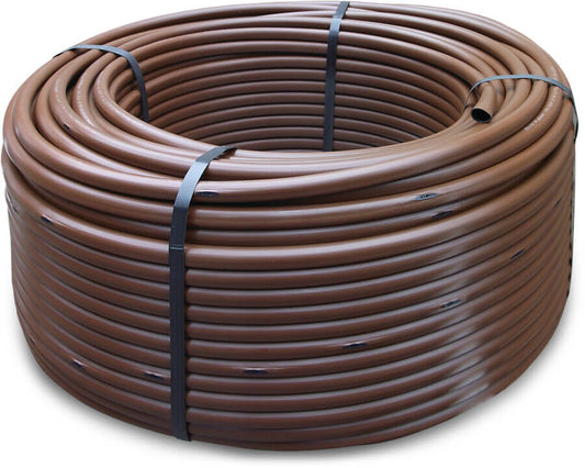 Tropfschlauch PE 16 mm x 0,9 mm 130micron 2ltr/h 33cm Braun 100m Typ non PC (VE: 100 m)
