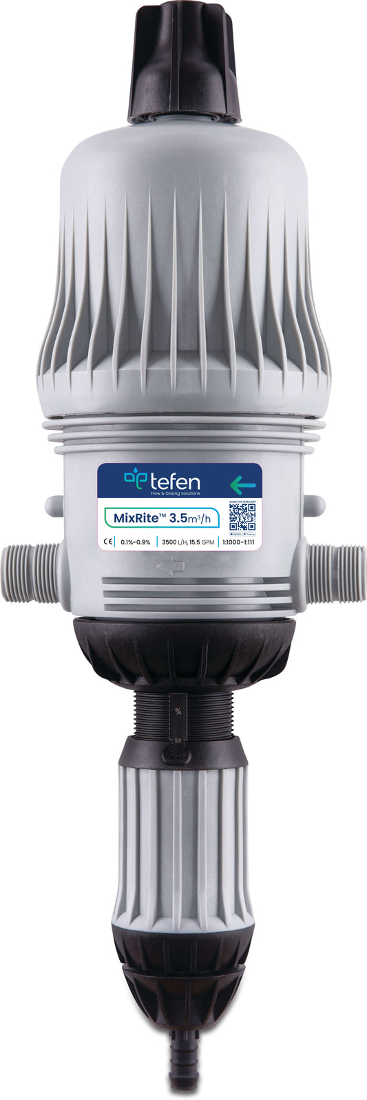 Tefen MixRite TF 3.5 On/Off Dosierpumpe 3/4" Außengewinde x Schlauchtülle x Außengewinde 0.3% - 2%
