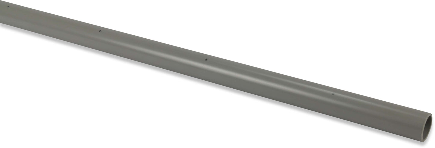 Mantelrohr Schlagfest PVC-U 3/4" Glatt Grau 4m (VE: 40 m)