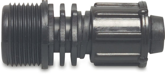 Adapter PP 3/4" x 22 mm Außengewinde x Tape Schwarz