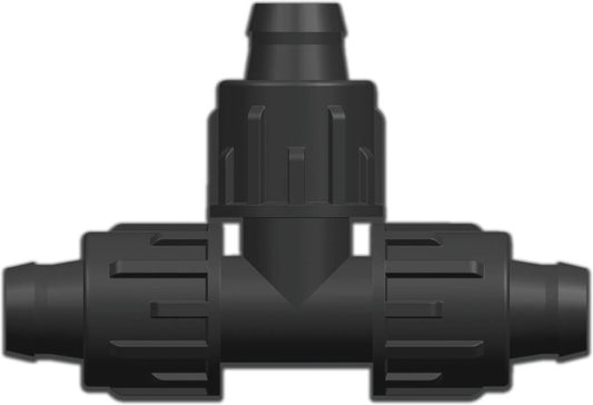 T-Stück 90° PP 25 mm lock 4bar Schwarz (VE: 10 St.)