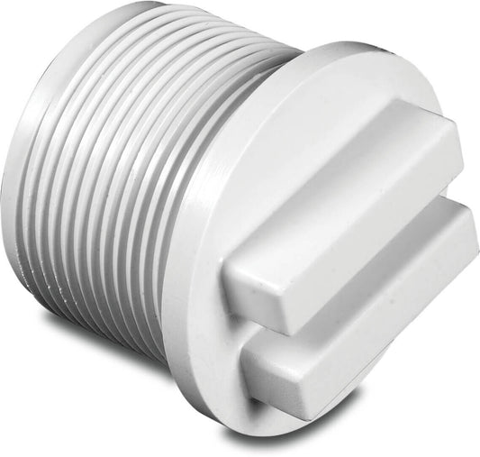 Hayward Stopf mit O-ring 1 1/2" Außengewinde Weiß flach