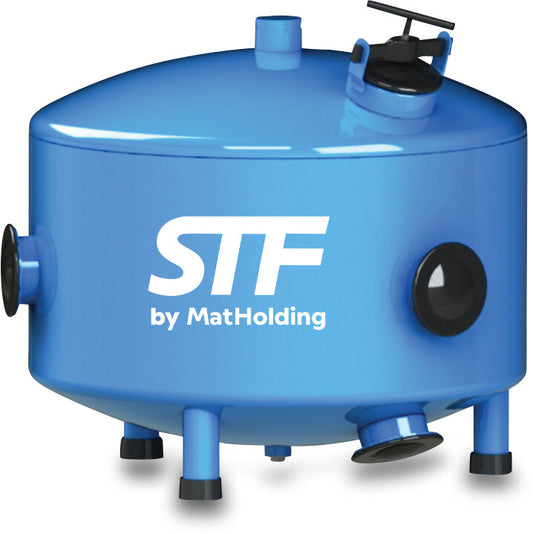 STF Stahlfilter carbon steel ST37.2 30" Victaulic 8bar DN80 Blau Typ F640