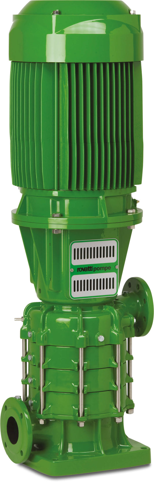 Rovatti Mehrstufige Kreiselpumpe Gusseisen DN65 x DN50 DIN Flansch 400VAC Grün