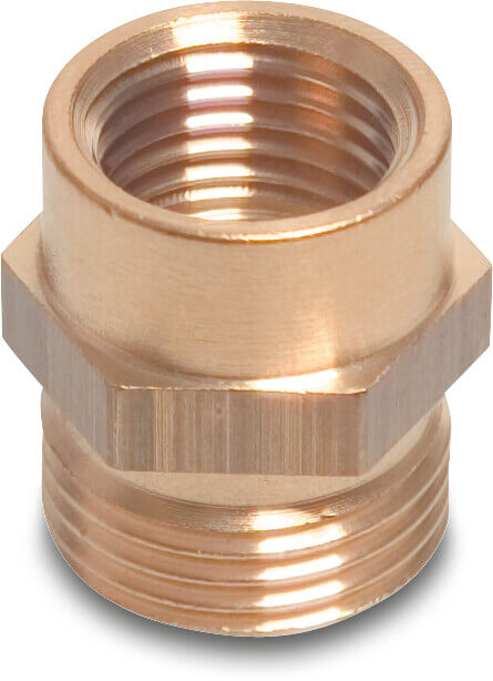 Profec Gewindenippel Messing 1/2" x 3/4" Innengewinde x Außengewinde 30bar