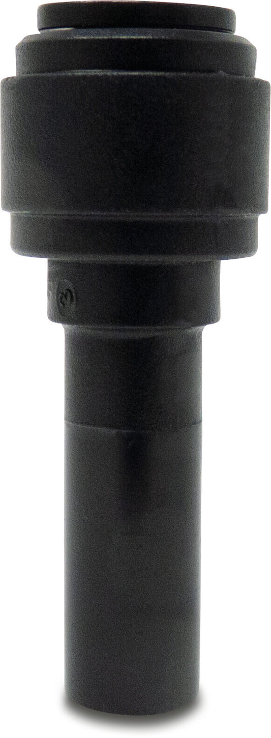 Reduzierverbinder POM 4 mm x 5 mm Stutzen x Einsteck 20bar Schwarz WRAS Typ Aquaspeed