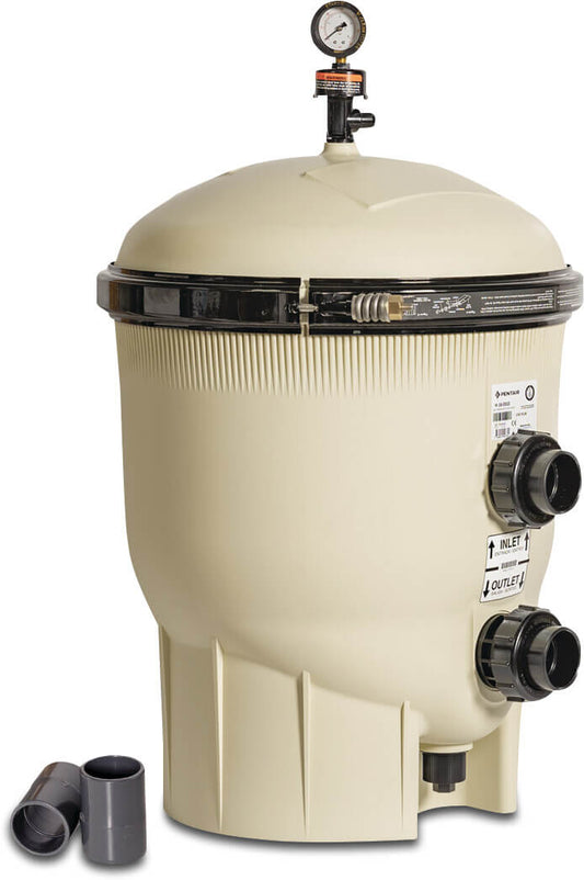 Pentair Clean & Clear Plus CCP320 Wasserfilter PP glasfaserverstärkt 2" Imperial Klebemuffe 3,5bar Grau