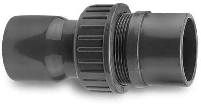 VDL 2/3 Verschraubung PVC-U 32 mm x 32/40 mm Klebemuffe x Klebemuffe/Klebestutzen 10bar Grau