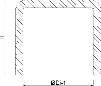 Kappe PVC-U 2" Imperial Klebemuffe 16bar Weiß