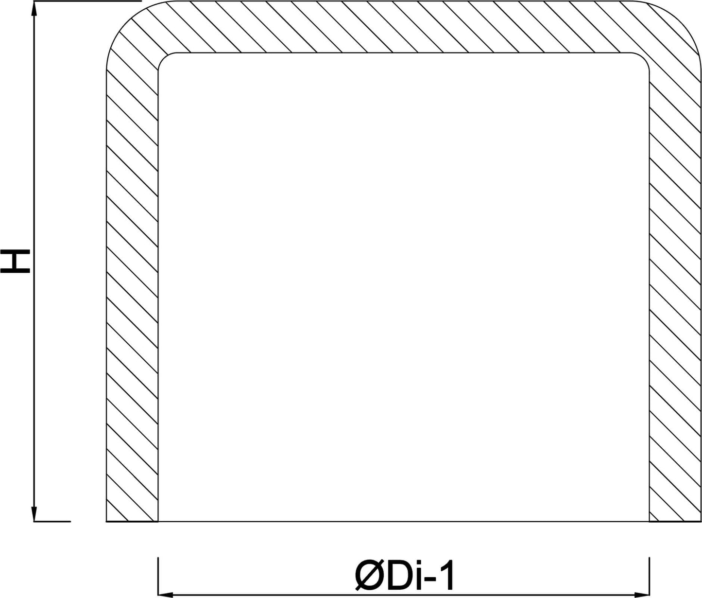 Kappe PVC-U SN4 Klebemuffe Rostbraun