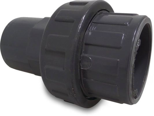 Profec Verschraubung PVC-U Klebemuffe x Stutzen 10bar DN50 Grau