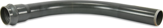Langbogen 45° PVC-U 110 mm Steckmuffe x Stutzen 10bar Grau