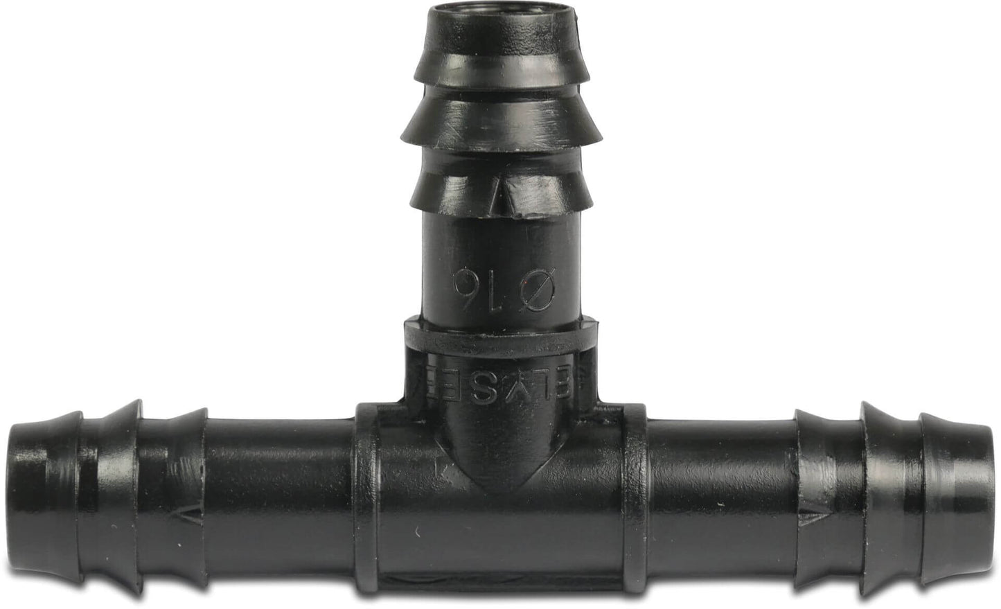 T-Stück 90° POM 4 bar Tülle Schwarz