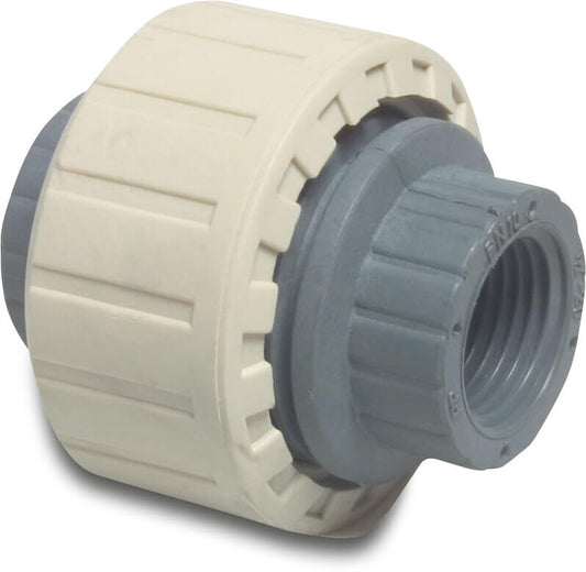 Verschraubung PP 1/2" Innengewinde 10bar Grau