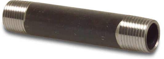 Profec Nr. 23 Rohrnippel Stahl Schwarz Außengewinde 16bar 80 mm