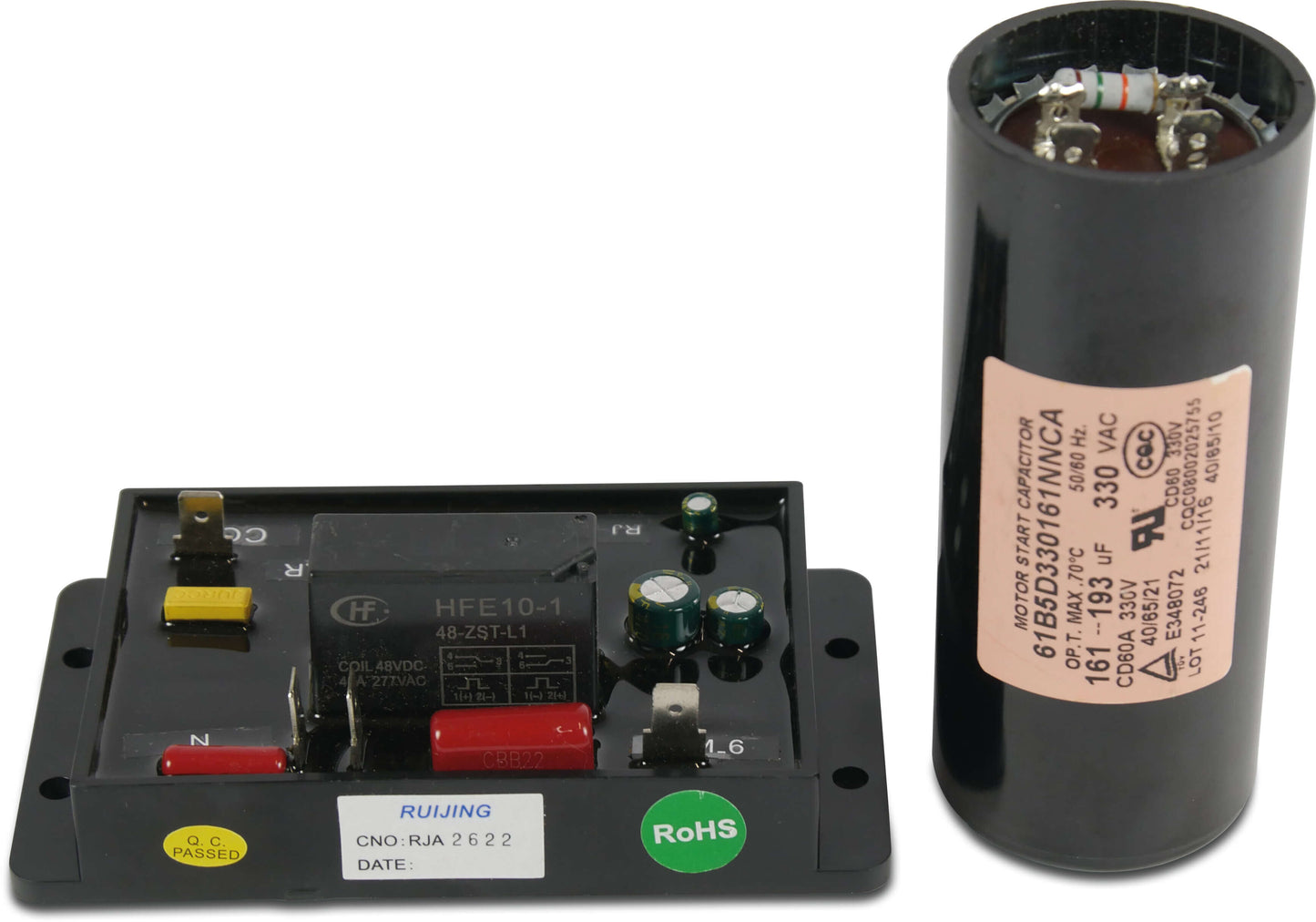 Sanftanlasser TL-ASSU220P5 mit Anlaufkondensator 161-193 µF