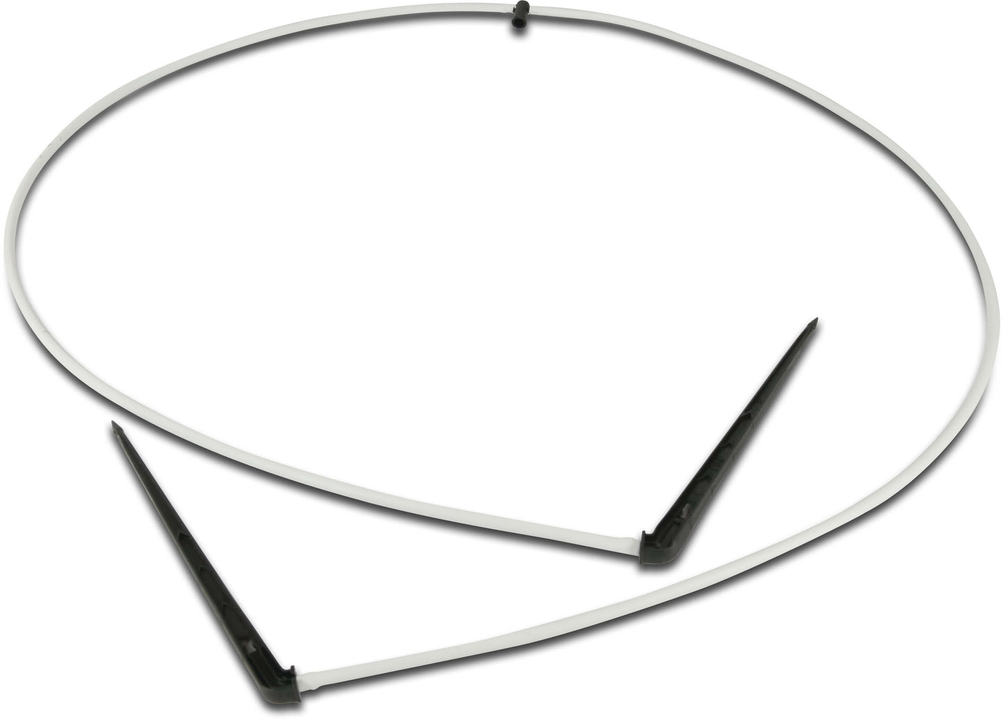 NaanDan 2-Wege Verteilstück mit PE Schlauch + Einsteckdorn mit Labyrinth Kunststoff Taper F 50cm Schwarz/Weiß Typ Click Tif, tubing with ang
