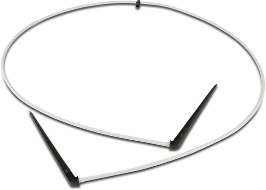 NaanDan 2-Wege Verteilstück mit PE Schlauch + Einsteckdorn mit Labyrinth Kunststoff Taper F 50cm Schwarz/Weiß Typ Click Tif, tubing with ang