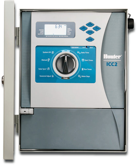 Hunter ICC2-800 Steuergerät 24VAC Weiß/Blau 8 Stationen