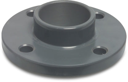 Profec Klebeflansch PVC-U DIN Flansch x Klebemuffe 16bar DN65 Grau PN10/16