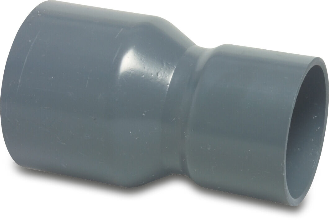 Muffe reduziert PVC-U Klebemuffe 10bar Grau Typ aus Rohr hergestellt