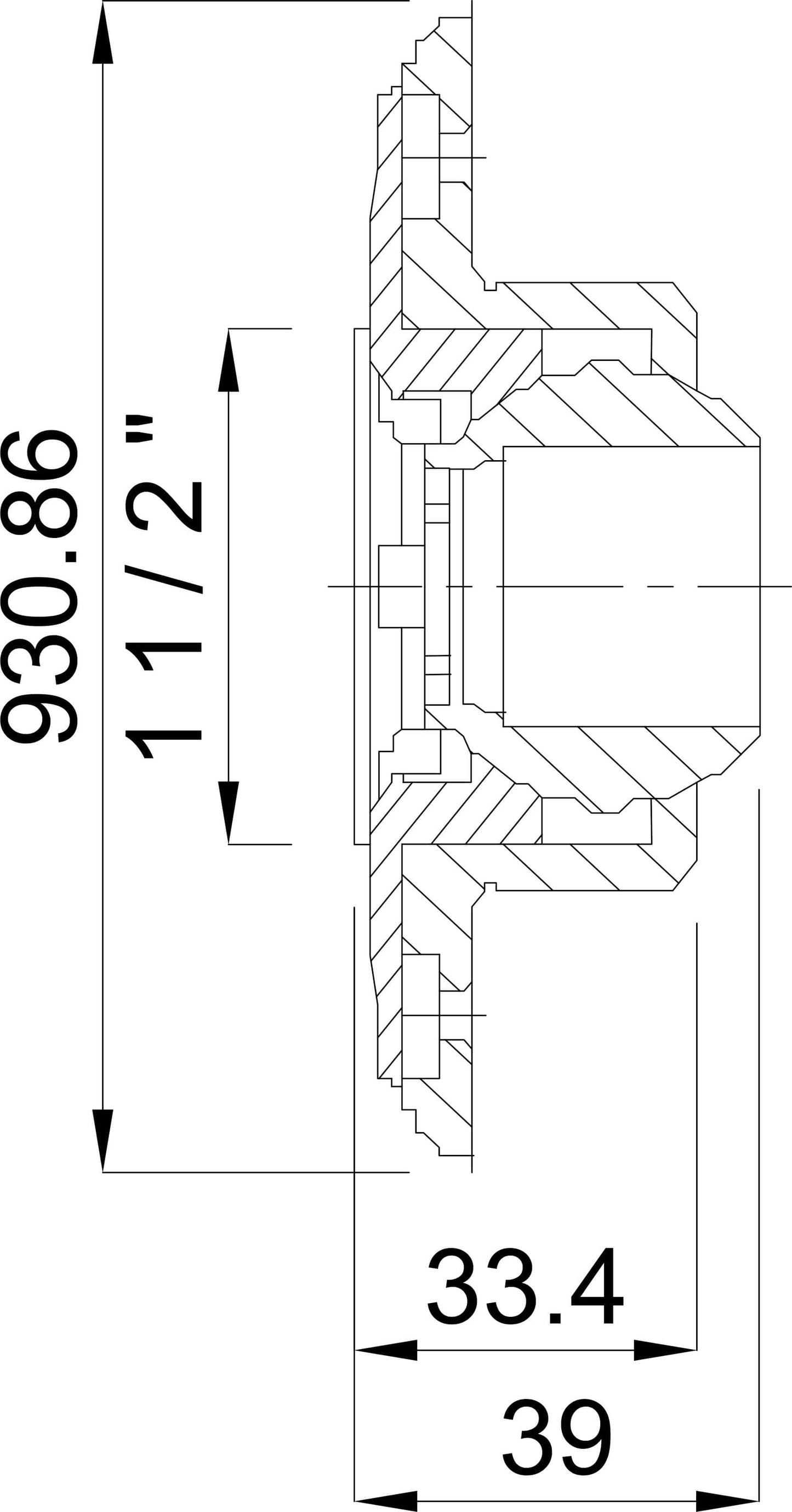 Ocean Einlassarmatur ABS 1 1/2" Außengewinde Weiß Edelstahleinsätze A4 Typ M5 mit Edelstahl M5 Gewinde