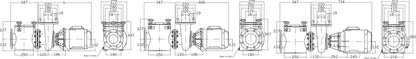 PSH F-Giant-18 Schwimmbadpump öffentlicher Bereich PP/GF30 DN100 DIN Flansch 7,4A 400/690VAC Schwarz/Grün