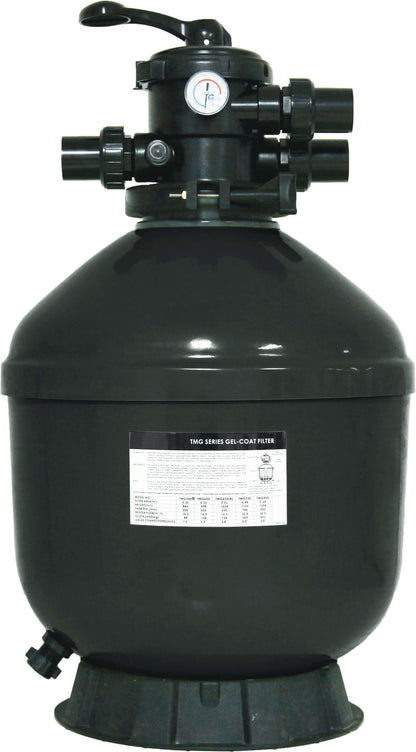 Flotide TMG500 Sandfilter Polyester Gel-beschichtet 50 mm / 1 1/2" Metrisch/Imperial Klebemuffe 2,5bar Grau