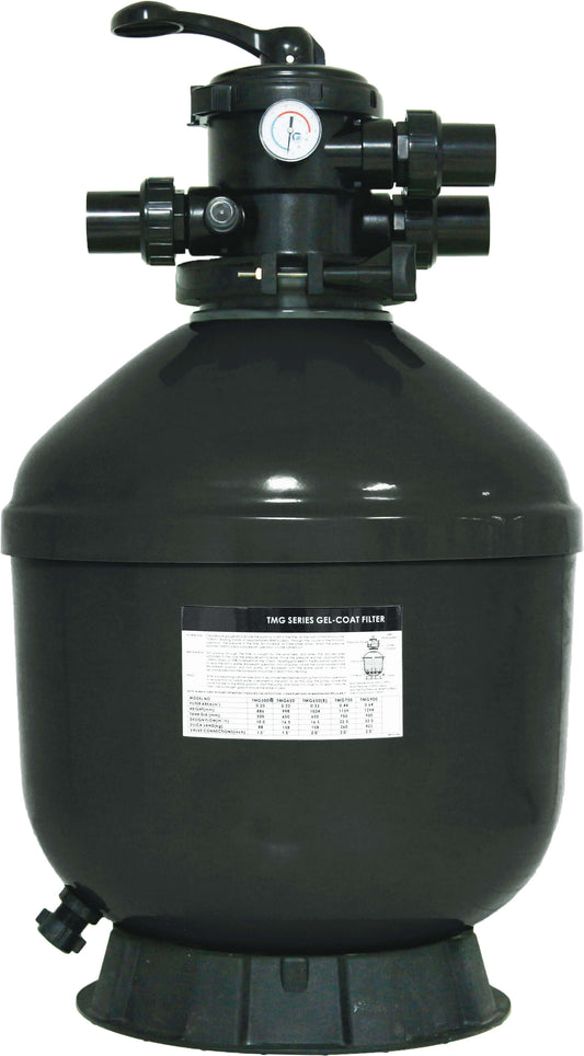 Flotide TMG650 Sandfilter Polyester Gel-beschichtet 50 mm / 1 1/2" Metrisch/Imperial Klebemuffe 2,5bar Grau