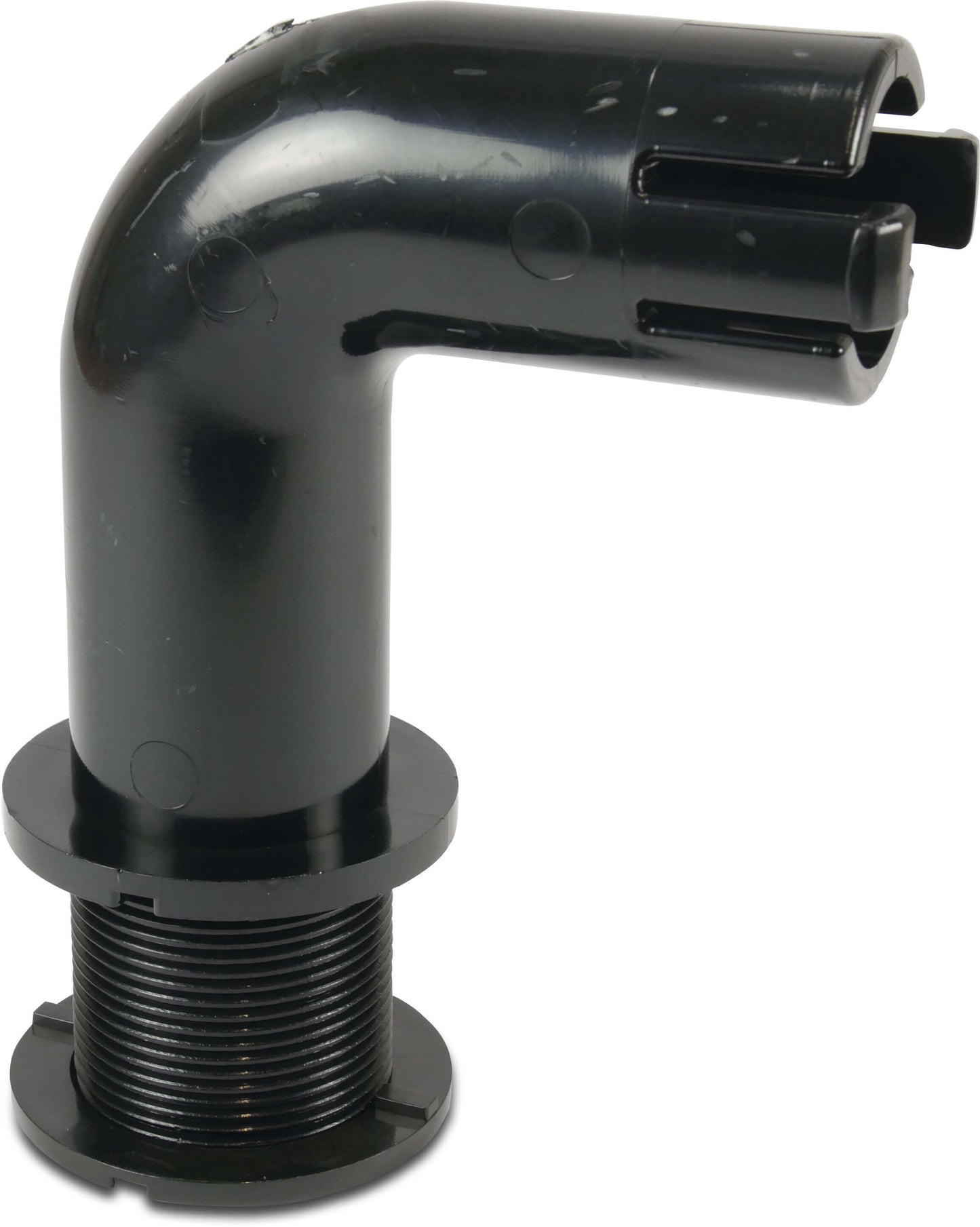 Winkelstück innen DN50 mit Haken - 1 1/2"- Typ S450 - ABS schwarz