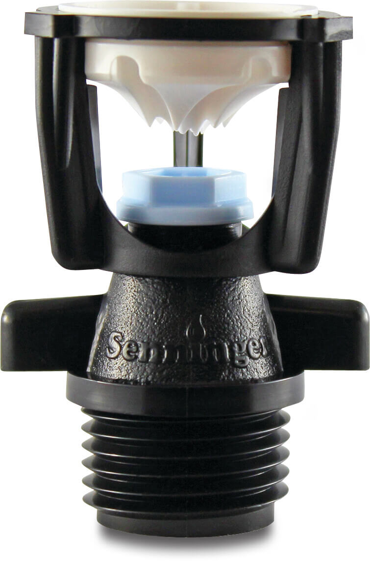 Senninger Vollkreisregner Kunststoff 1/2" Außengewinde 1,59 mm Hellblau Typ Mini wobbler white deflector nozzle 4