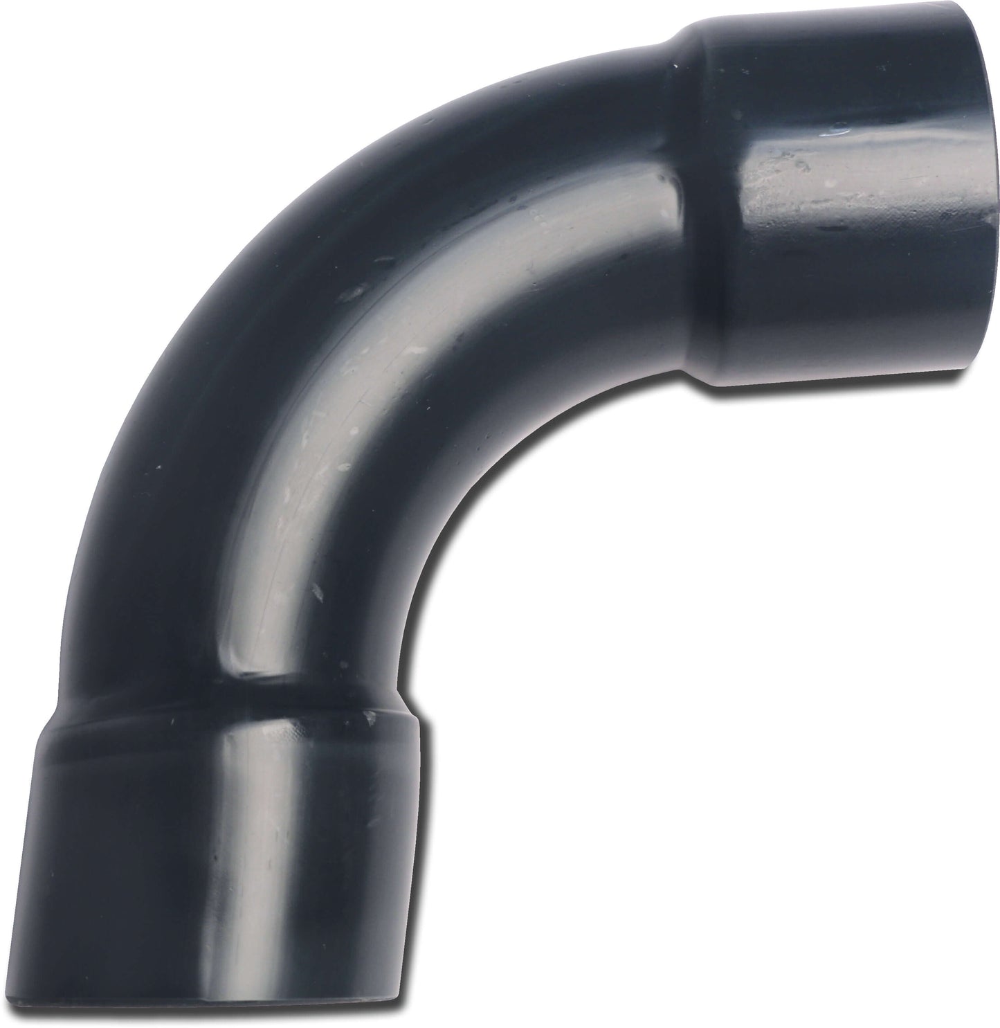 Profec Bogen 90° PVC-U 63 mm Klebemuffe 10bar Grau Typ aus Rohr hergestellt