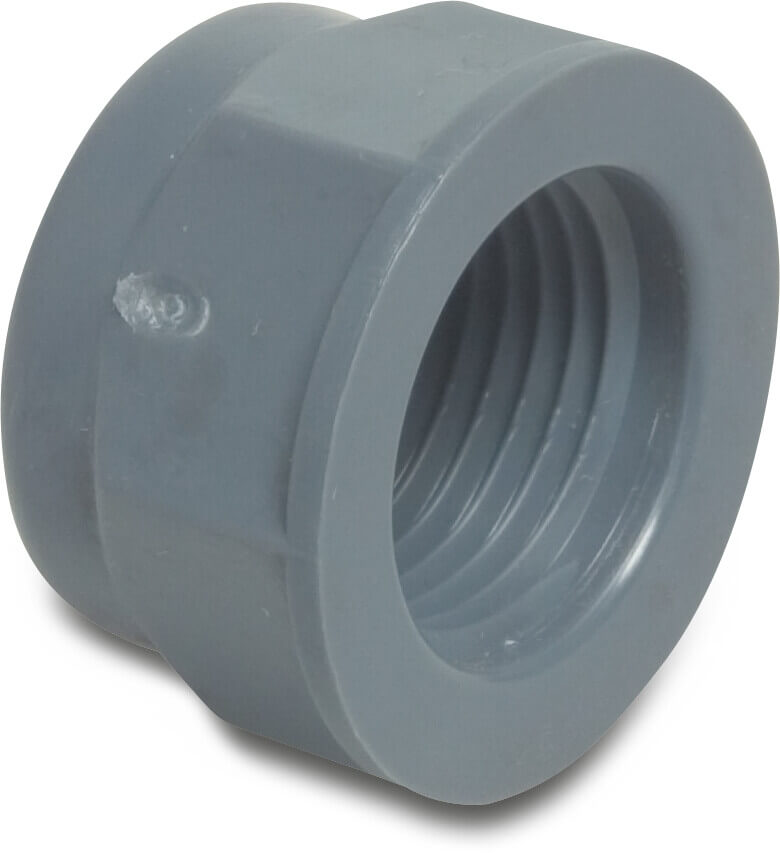 Kappe PP 3/8" Innengewinde 10bar Grau