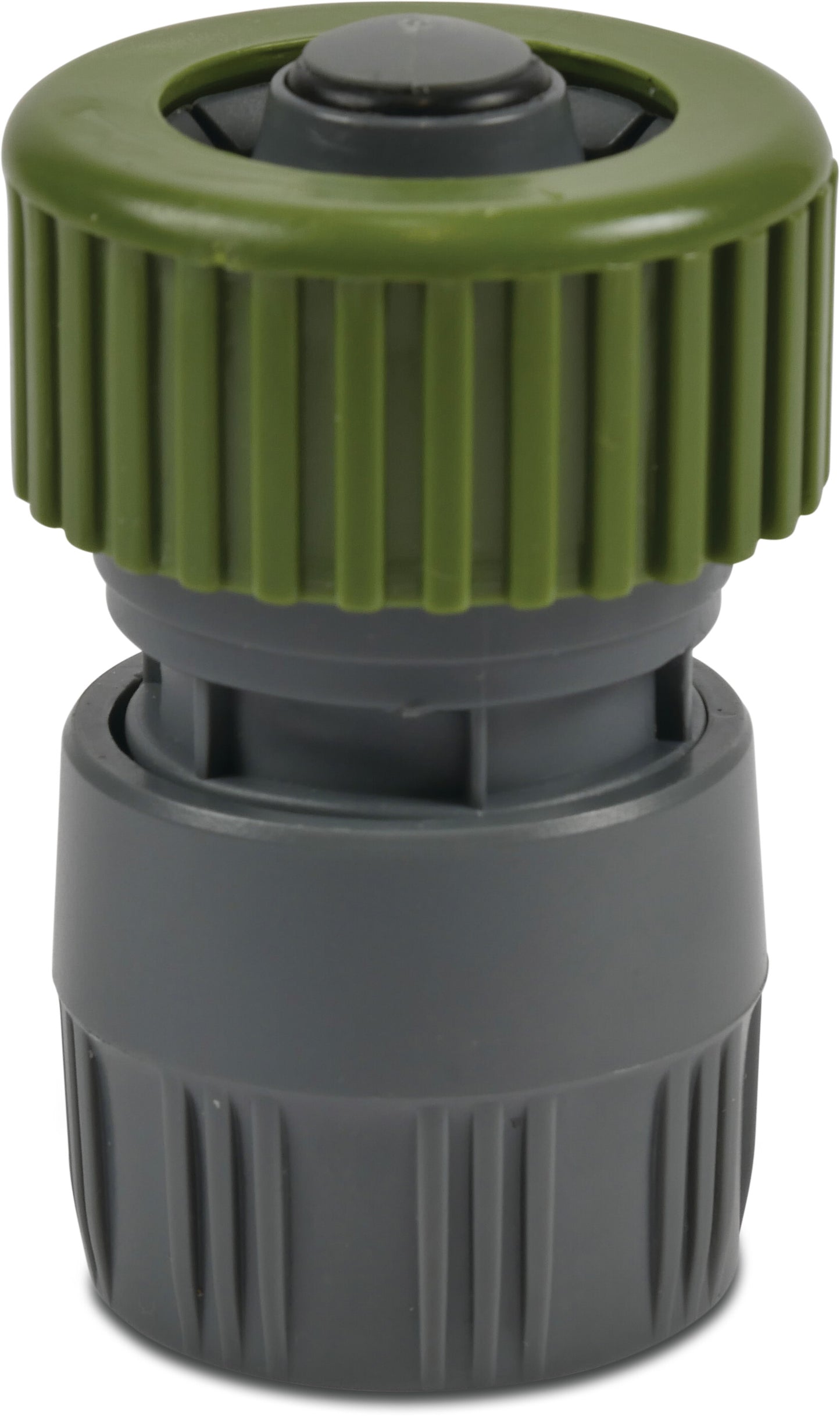 Flotide Kupplung PVC-U 12 mm Klemm x Klickmuffe Grau/Grün mit Wasserstop