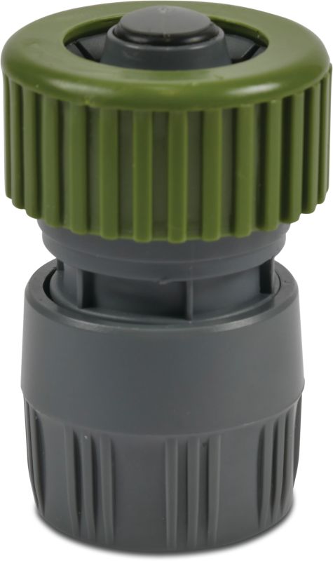 Flotide Kupplung PVC-U 12 mm Klemm x Klickmuffe Grau/Grün mit Wasserstop
