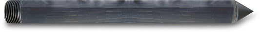 Steckfilter mit Spitze PVC-U 1" Außengewinde 0,3 mm Schwarz 0,5m Typ Rippenausführung