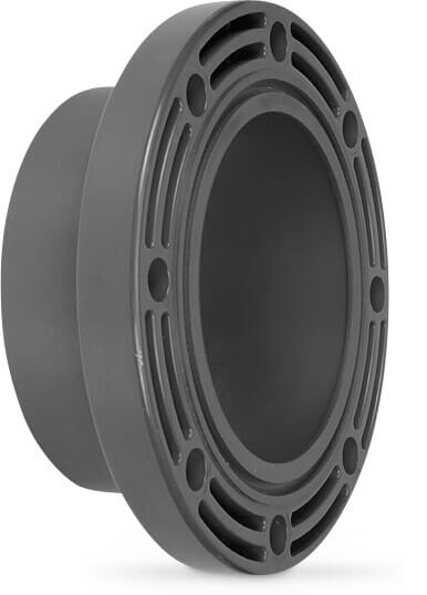 VDL Klebeflansch (O-Ring PVC-U 200 mm Klebemuffe DN175 Grau