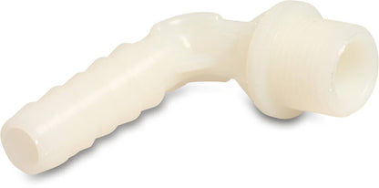 Winkel 90° PA (Nylon) Außengewinde x Schlauchtülle 16bar Weiß