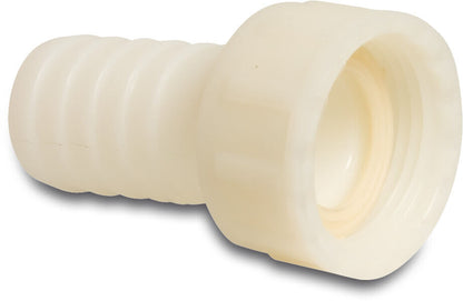 Schlauchtülle PA (Nylon) Überwurfmutter IG x Schlauchtülle 16bar Weiß