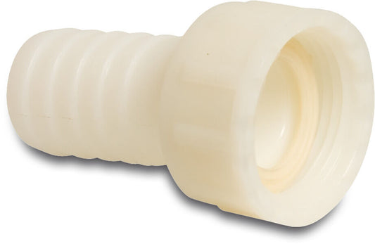 Schlauchtülle PA (Nylon) Überwurfmutter IG x Schlauchtülle 16bar Weiß